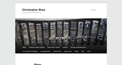 Desktop Screenshot of christopher-shea.com