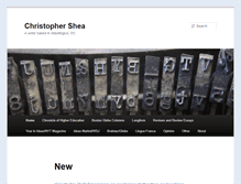 Tablet Screenshot of christopher-shea.com